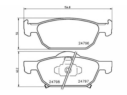 Klocek Hamulcowy Kpl. 2479601