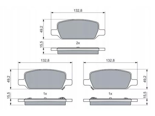 Klocek Hamulcowy Kpl. 0 986 460 086