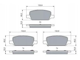 Klocek Hamulcowy Kpl. 0 986 460 086