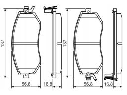 Klocek Hamulcowy Kpl. 0 986 495 125