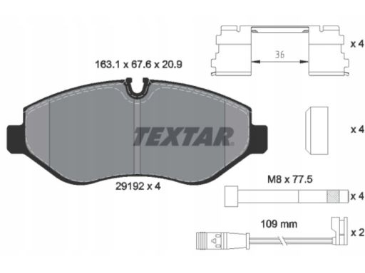 Klocek Hamulcowy Kpl. 2919202
