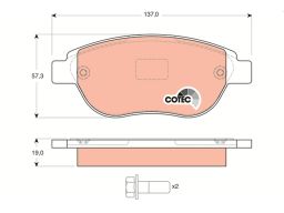 Klocek Hamulcowy Kpl. Gdb1464