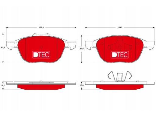 Klocek Hamulcowy Kpl. Gdb1583Dte