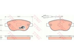 Klocek Hamulcowy Kpl. Gdb1655