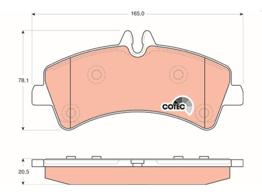 Klocek Hamulcowy Kpl. Gdb1699