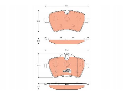 Klocek Hamulcowy Kpl. Gdb1712