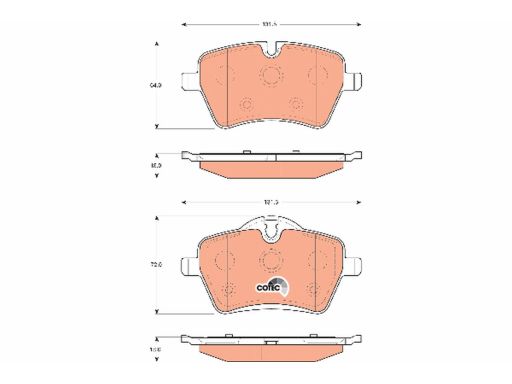 Klocek Hamulcowy Kpl. Gdb1712