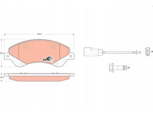 Klocek Hamulcowy Kpl. Gdb1723