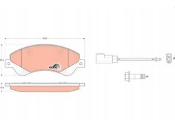 Klocek Hamulcowy Kpl. Gdb1723