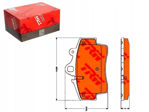 Klocek Hamulcowy Kpl. Gdb1756