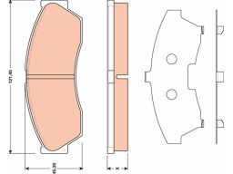 Klocek Hamulcowy Kpl. Gdb1796