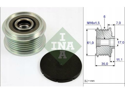 Sprzęgło Jednokierunkowe Alternatora 535 0022 10