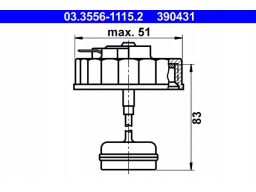 Korek Zbiorniczka Płynu Hamulcowego 03.3556-1115.2
