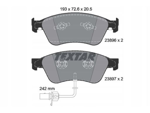 Klocek Hamulcowy Kpl. 2389601