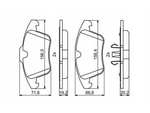 Klocek Hamulcowy Kpl. 0 986 494 246