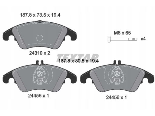 Klocek Hamulcowy Kpl. 2431001