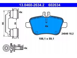 Klocek Hamulcowy Kpl. 13.0460-2634.2