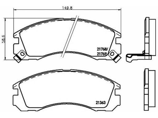 Klocek Hamulcowy Kpl. 2136301