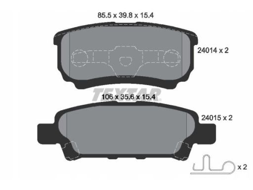 Klocek Hamulcowy Kpl. 2401401