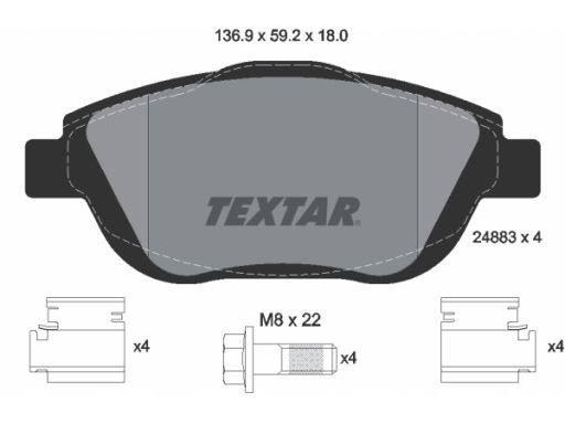 Klocek Hamulcowy Kpl. 2488301