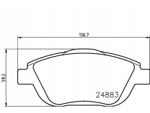 Klocek Hamulcowy Kpl. 2488301