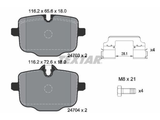 Klocek Hamulcowy Kpl. 2470303