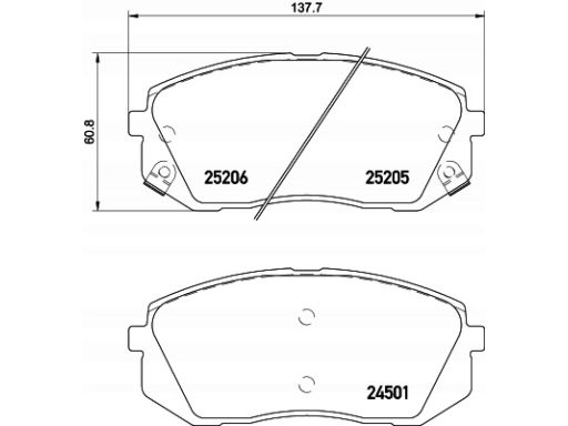 Klocek Hamulcowy Kpl. 2520504