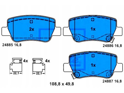 Klocek Hamulcowy Kpl. 13.0460-3853.2