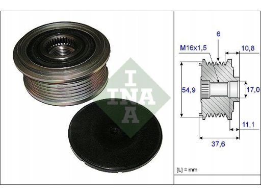 Sprzęgło Jednokierunkowe Alternatora 535 0123 10