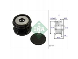 Sprzęgło Jednokierunkowe Alternatora 535 0237 10