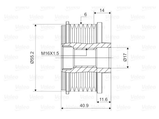 Sprzęgło Jednokierunkowe Alternatora 588005