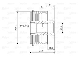 Sprzęgło Jednokierunkowe Alternatora 588005