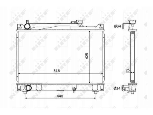 Chłodnica Silnika 53882