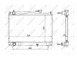 Chłodnica Silnika 53882
