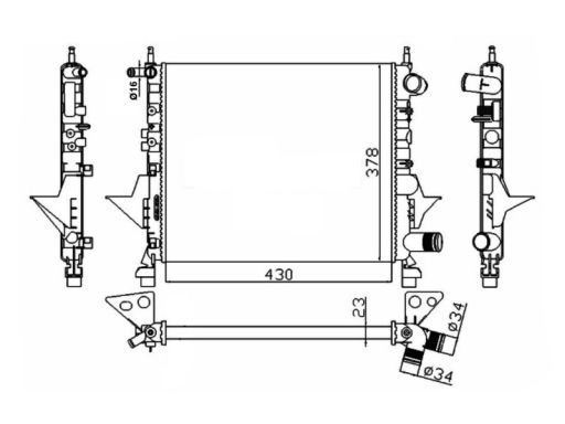 Chłodnica Silnika 529513
