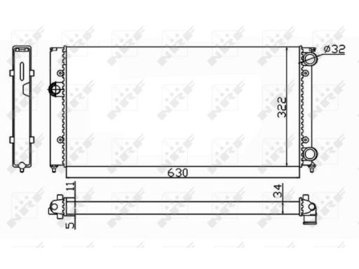 Chłodnica Silnika 54664