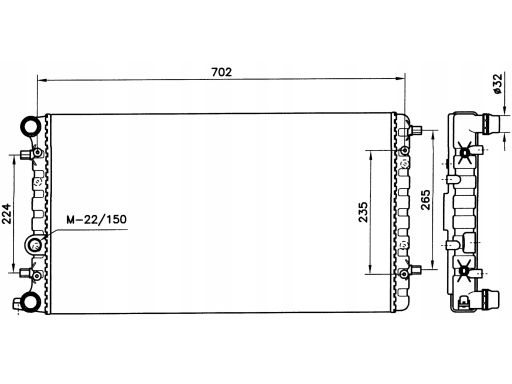 Chłodnica Silnika 58143