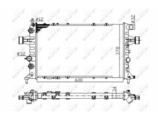 Chłodnica Silnika 58178A