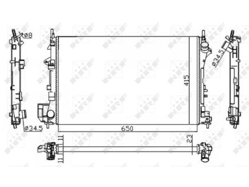 Chłodnica Silnika 58203A