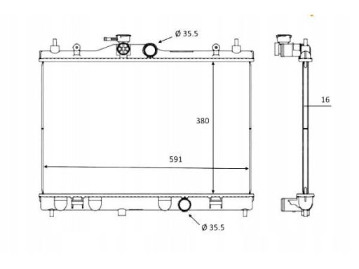 Chłodnica Silnika 58236
