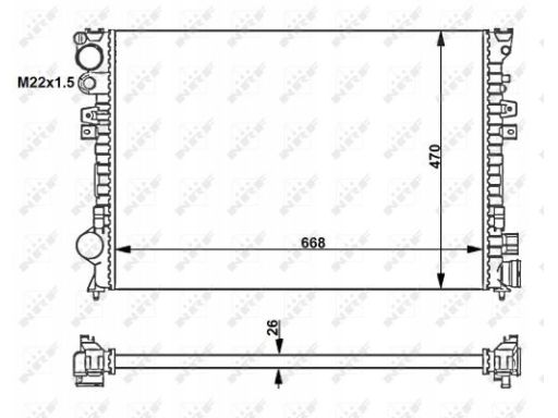 Chłodnica Silnika 58262