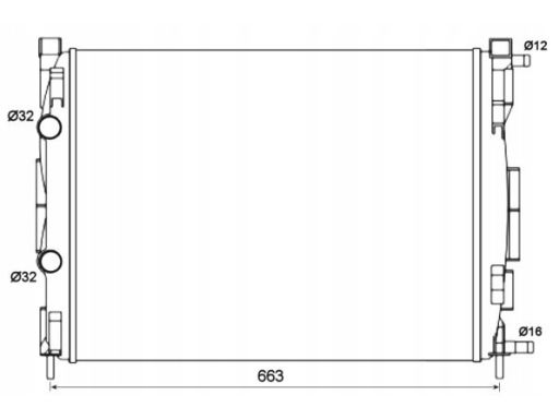 Chłodnica Silnika 58327