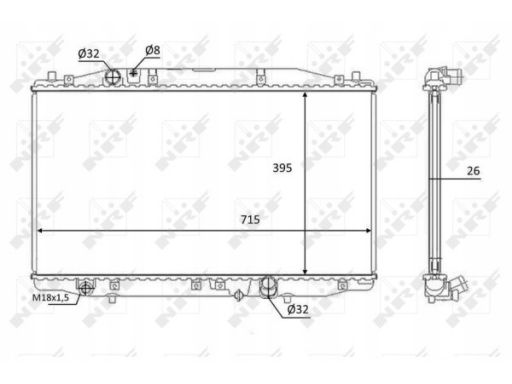 Chłodnica Silnika 58452