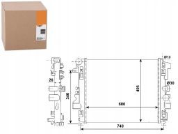 Chłodnica Silnika 53801