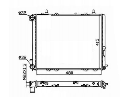 Chłodnica Silnika 507352A