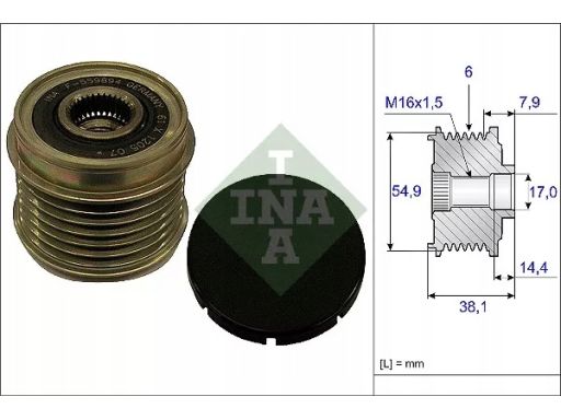 Sprzęgło Jednokierunkowe Alternatora 535 0176 10