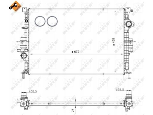 Chłodnica Silnika 53811