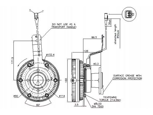 Sprzęgło Wentylatora Chodnicy 86039