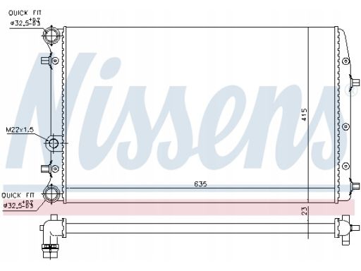 Chłodnica Silnika 652711