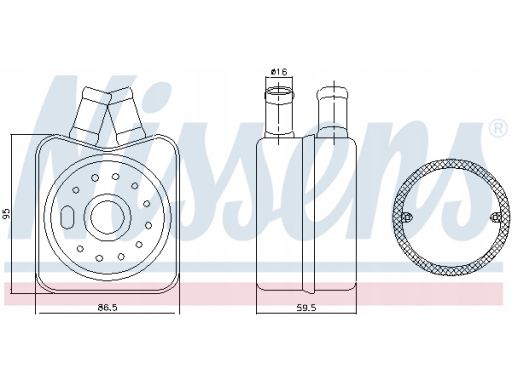 Chłodnica Oleju 90608